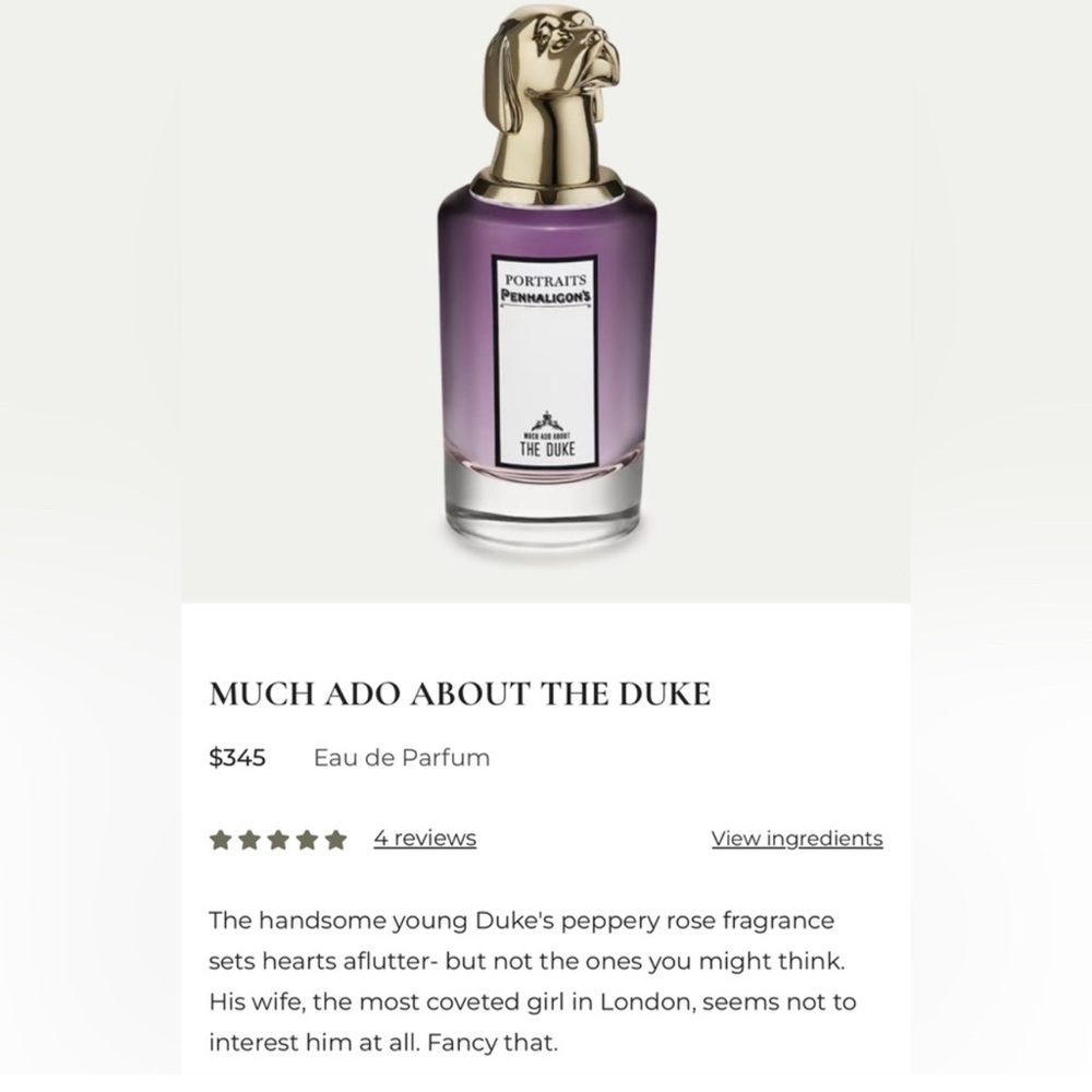 Penhaligon's The Duke Eau de Parfum with Gold Cap and CHANGING CONSTANCE both - Picture 3 of 5
